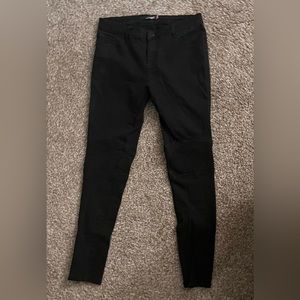 Black biker jeans